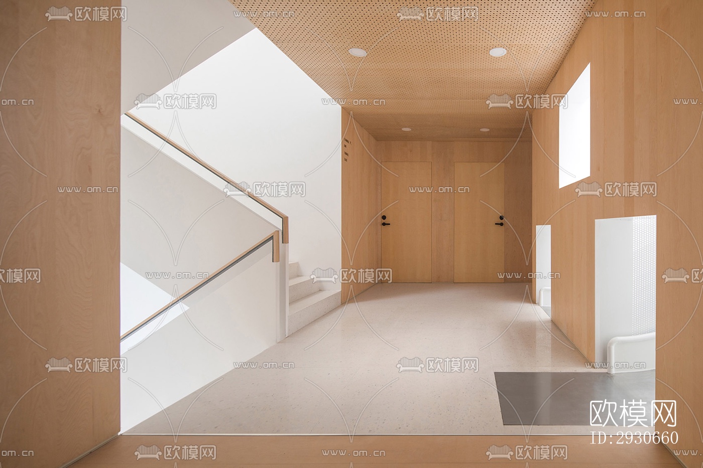 现代酒店民宿效果图下载（渲染图12）