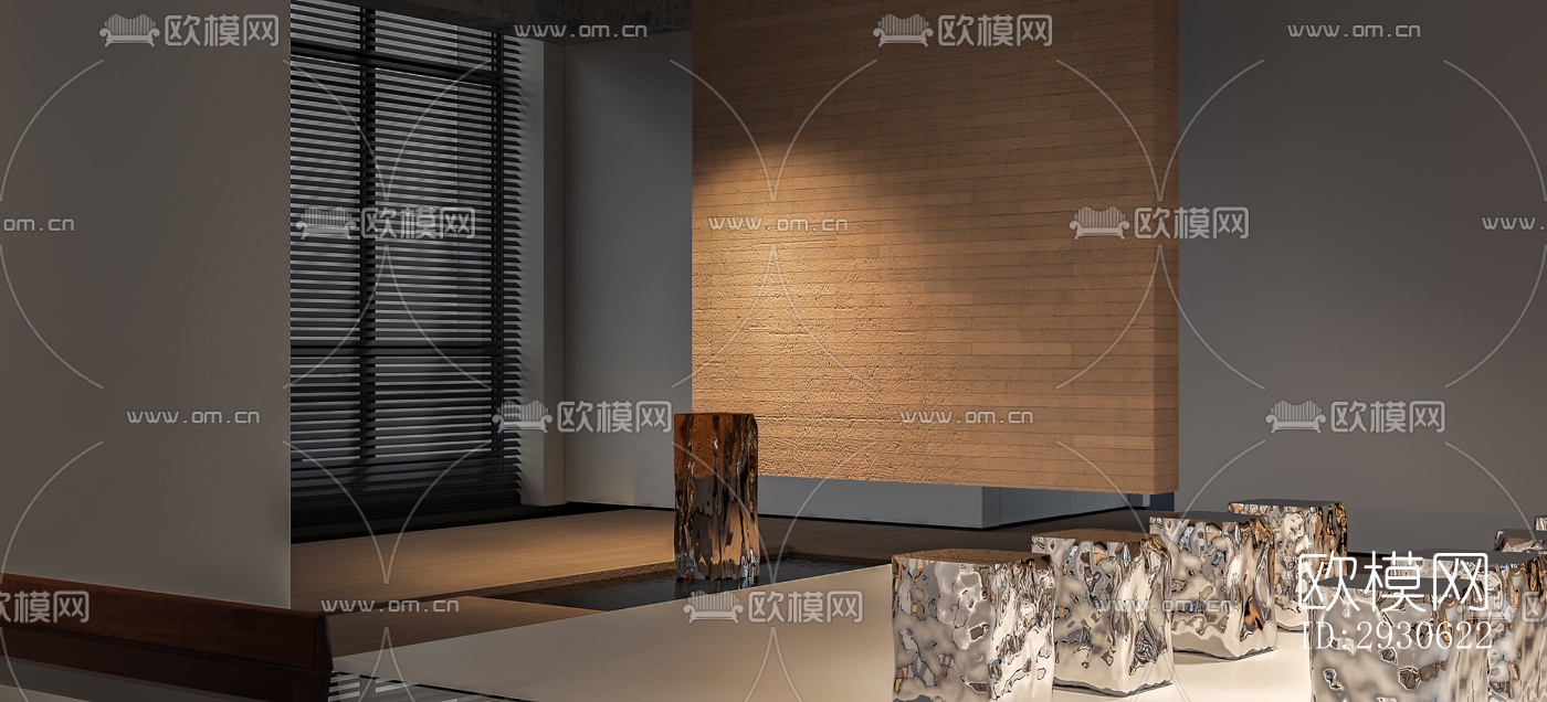 新中式酒店民宿效果图下载（渲染图13）