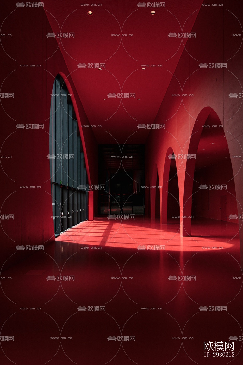 现代展览展厅效果图下载（渲染图6）