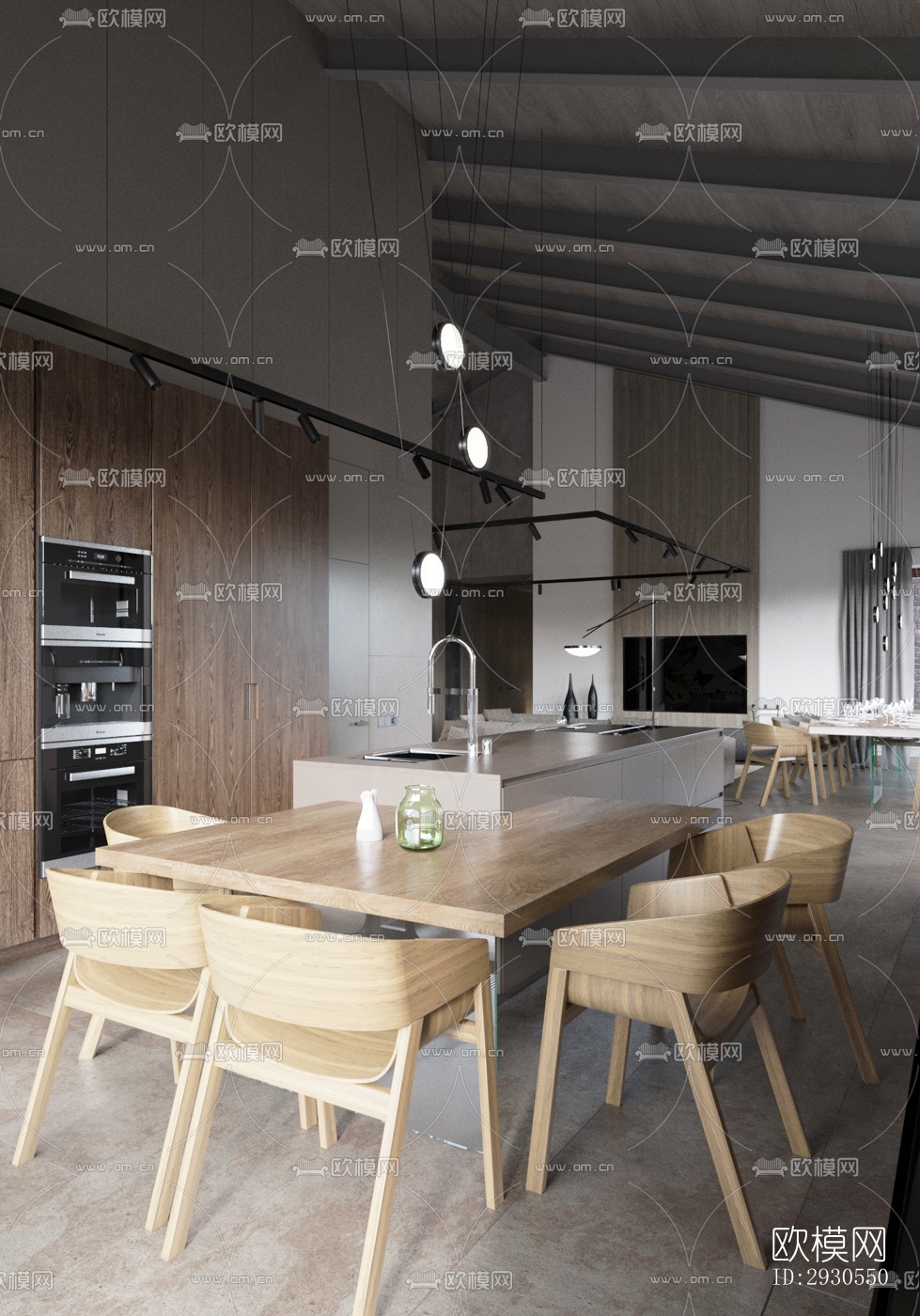 北欧酒店民宿效果图下载（渲染图5）