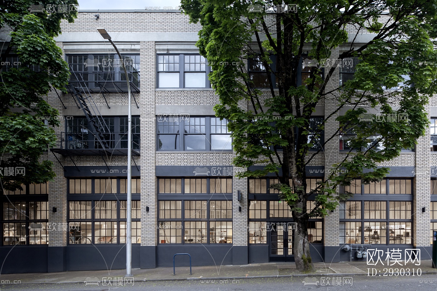 现代展览展厅效果图下载（渲染图9）