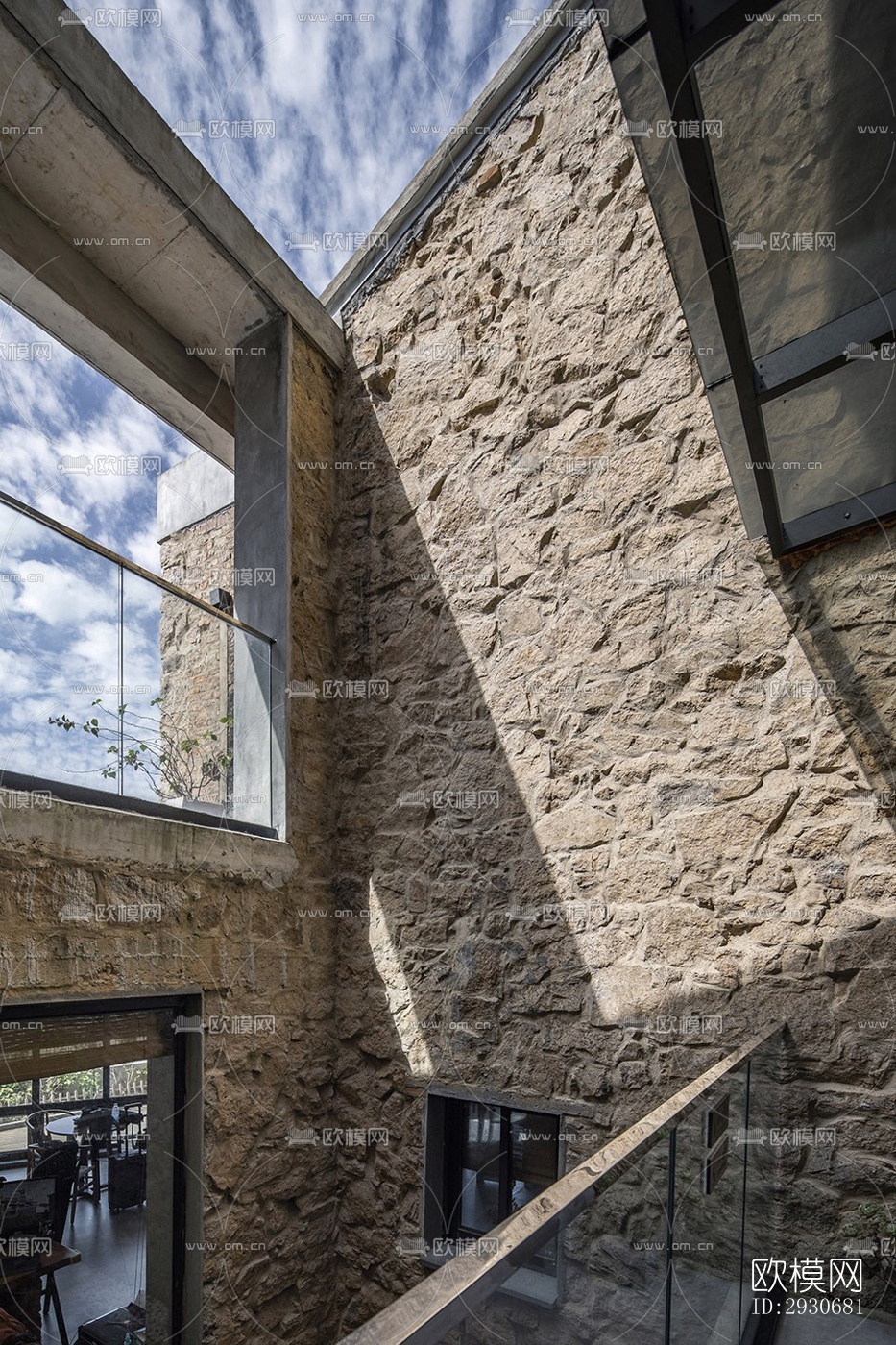 现代酒店民宿效果图下载（渲染图4）