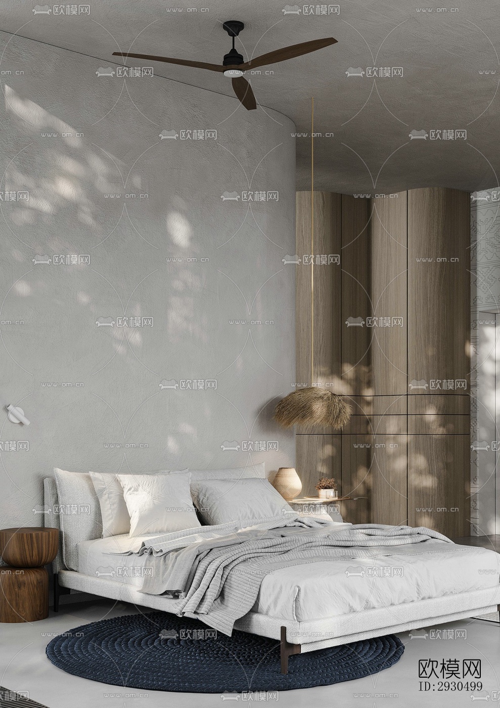 侘寂酒店民宿效果图下载（渲染图1）