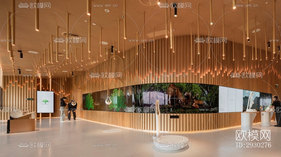 現(xiàn)代展覽展廳效果圖下載(渲染圖3)