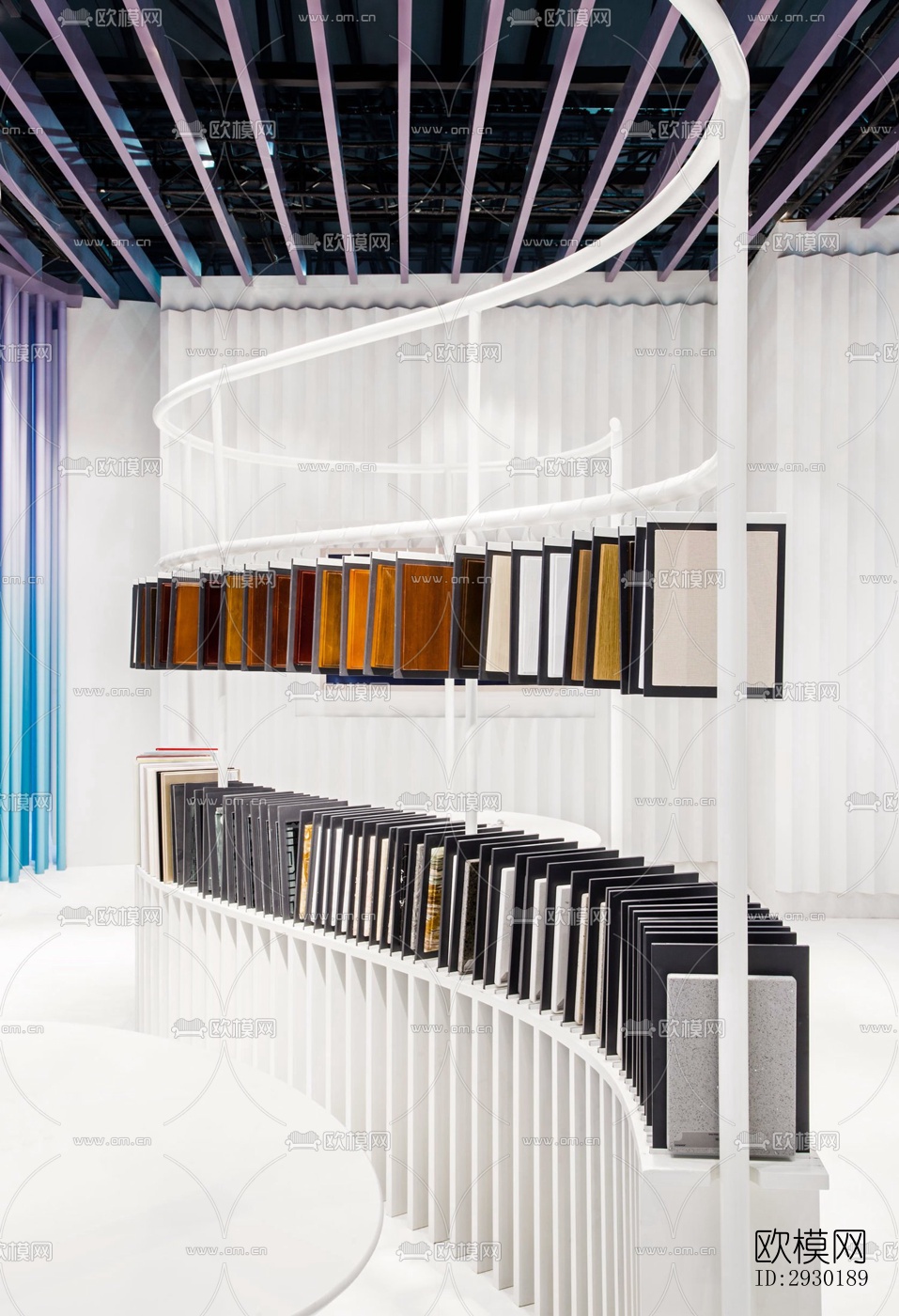现代展览展厅效果图下载（渲染图1）