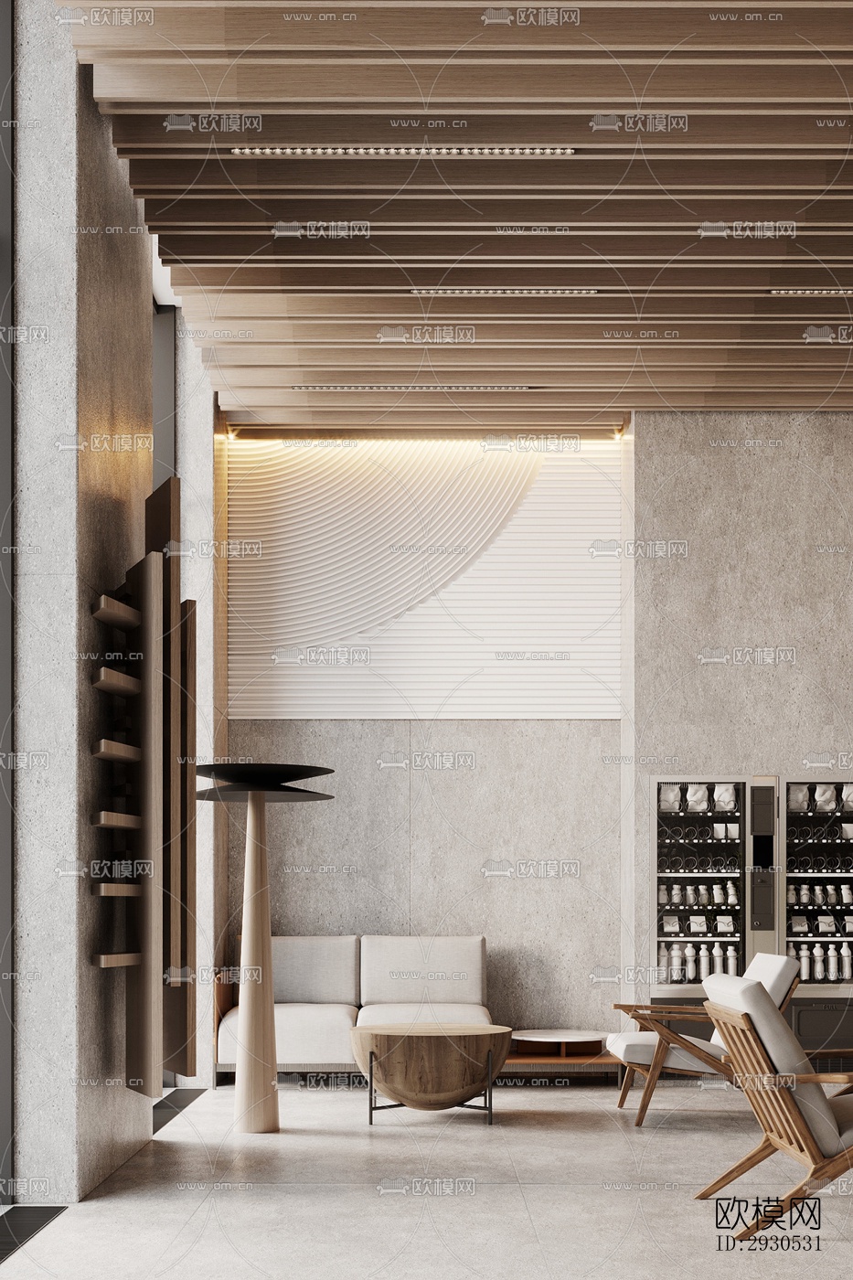 侘寂酒店民宿效果图下载（渲染图5）