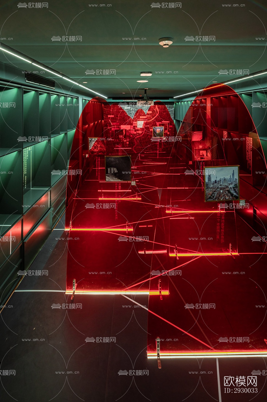 后现代展览展厅效果图下载（渲染图14）