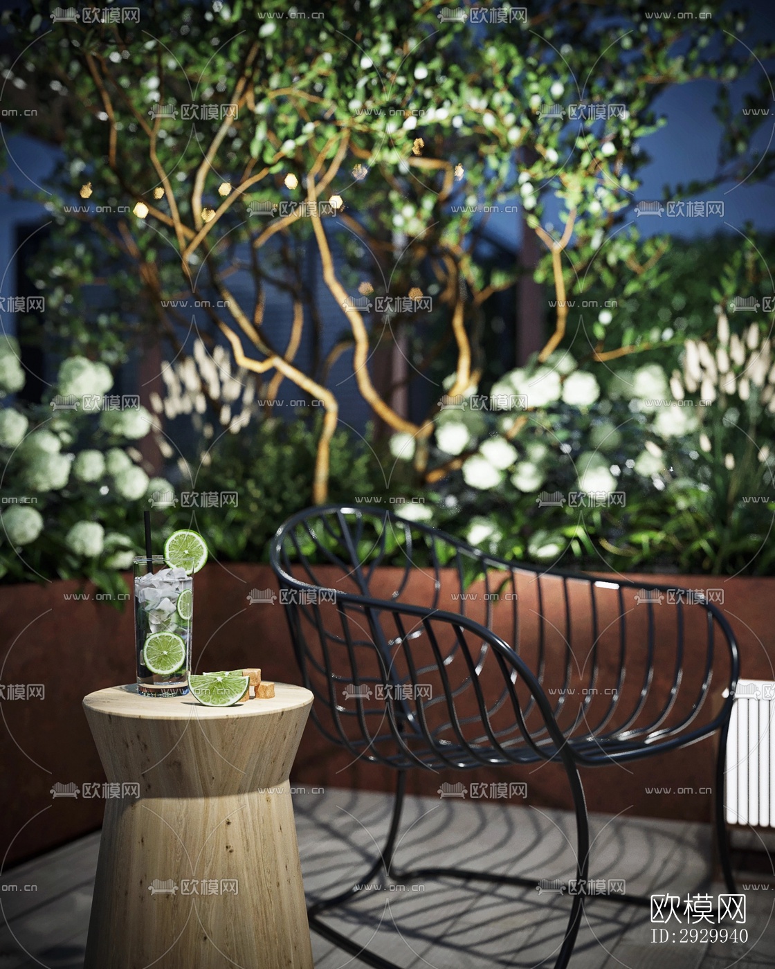 现代居住景观效果图下载（渲染图3）