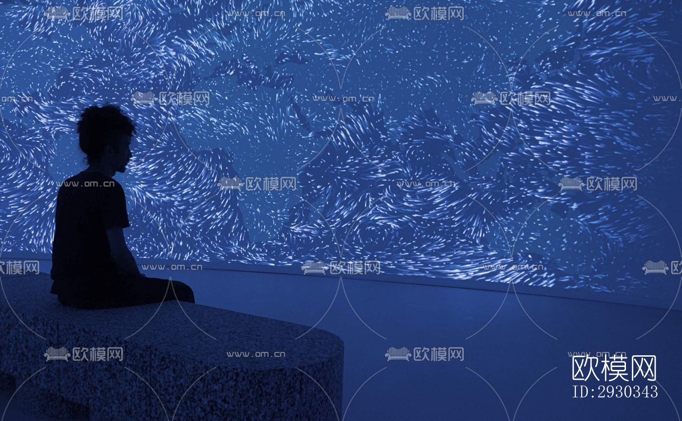 现代展览展厅效果图下载（渲染图9）