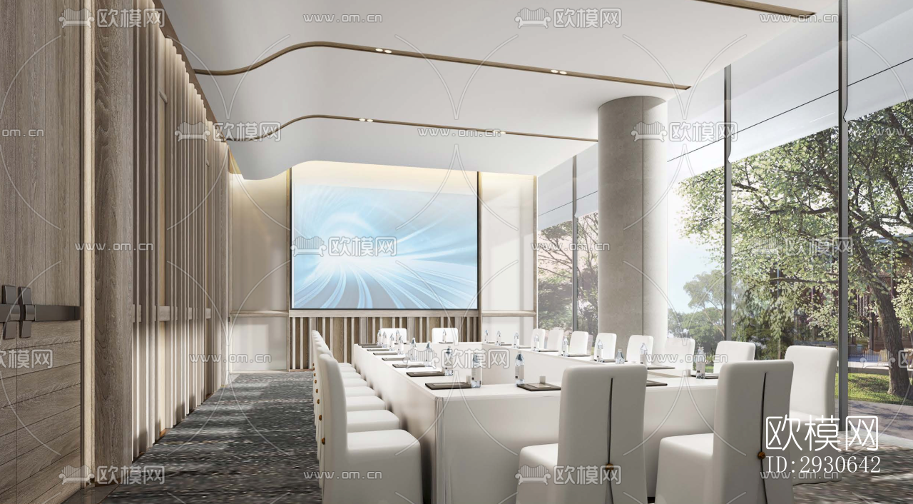 现代酒店民宿效果图下载（渲染图7）