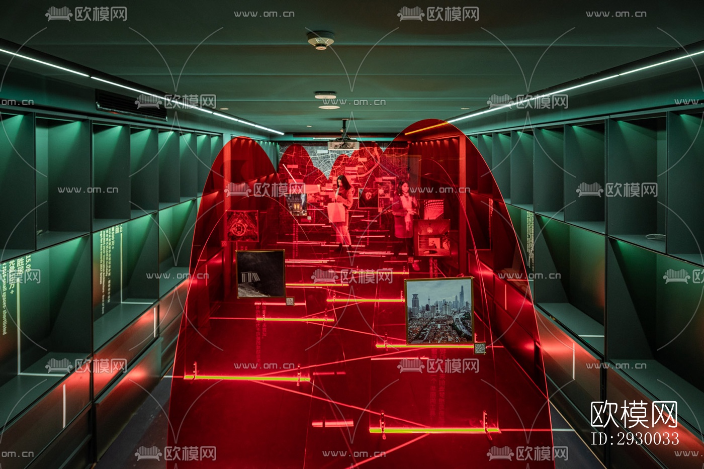 后现代展览展厅效果图下载（渲染图6）