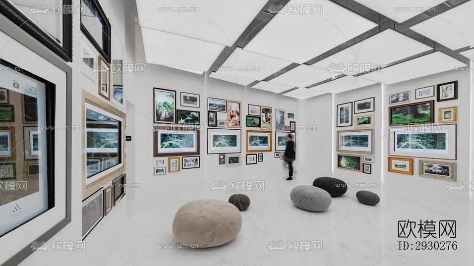 現(xiàn)代展覽展廳效果圖下載(渲染圖5)