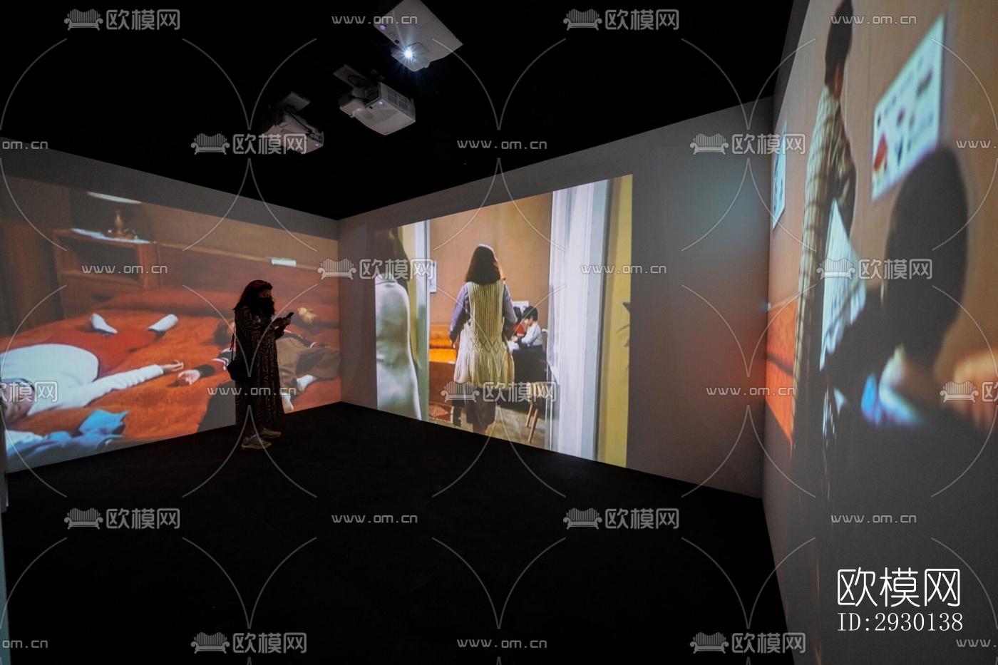 现代展览展厅效果图下载（渲染图5）