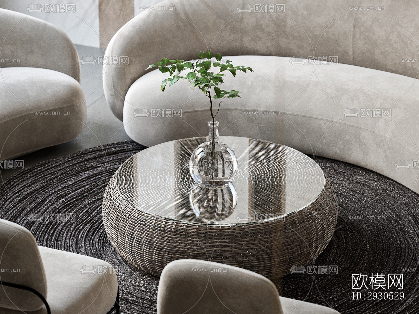 侘寂酒店民宿效果图下载（渲染图13）