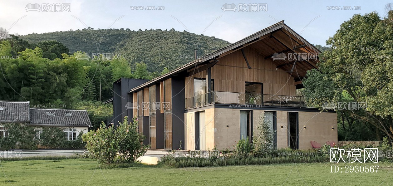 后现代酒店民宿效果图下载（渲染图2）