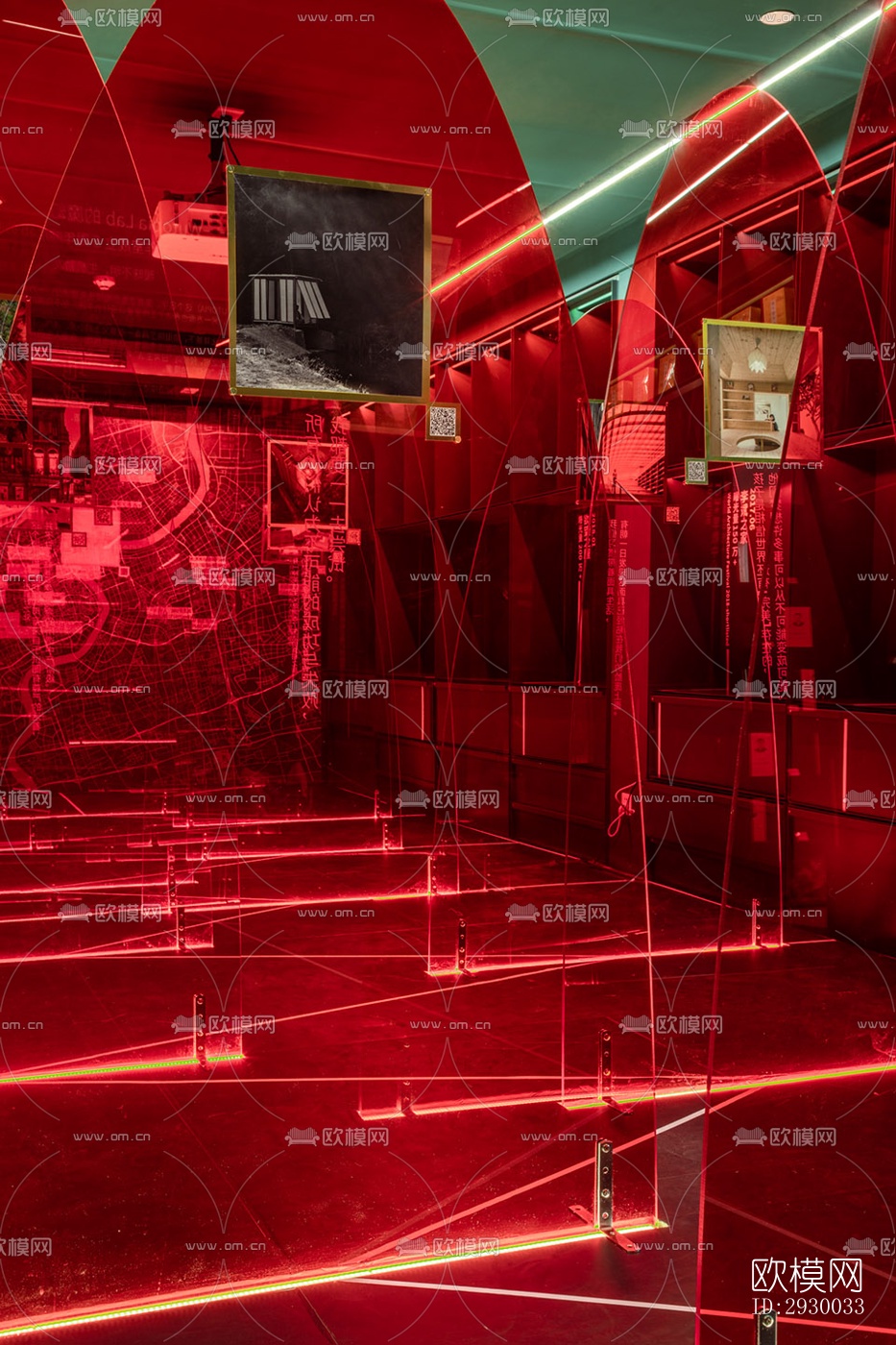 后现代展览展厅效果图下载（渲染图3）