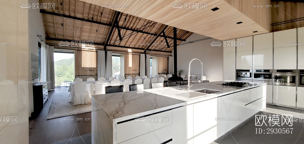 后现代酒店民宿效果图下载（渲染图12）