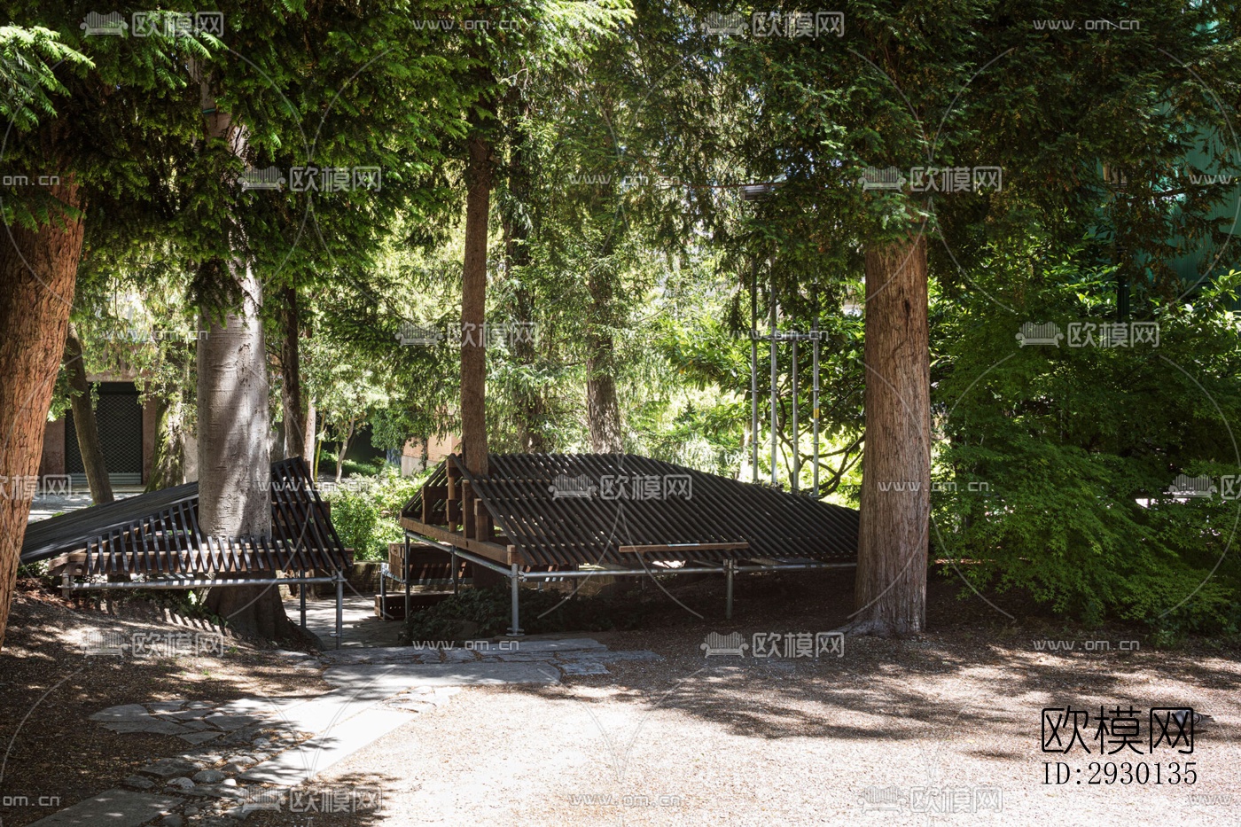 现代展览展厅效果图下载（渲染图1）