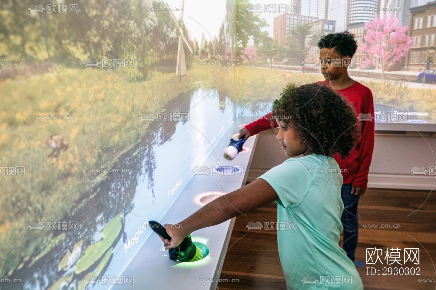 现代展览展厅效果图下载（渲染图5）