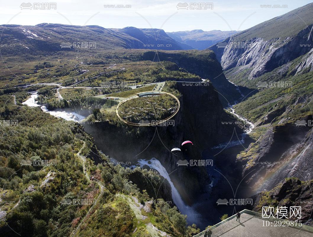 现代乡村景观效果图下载（渲染图8）