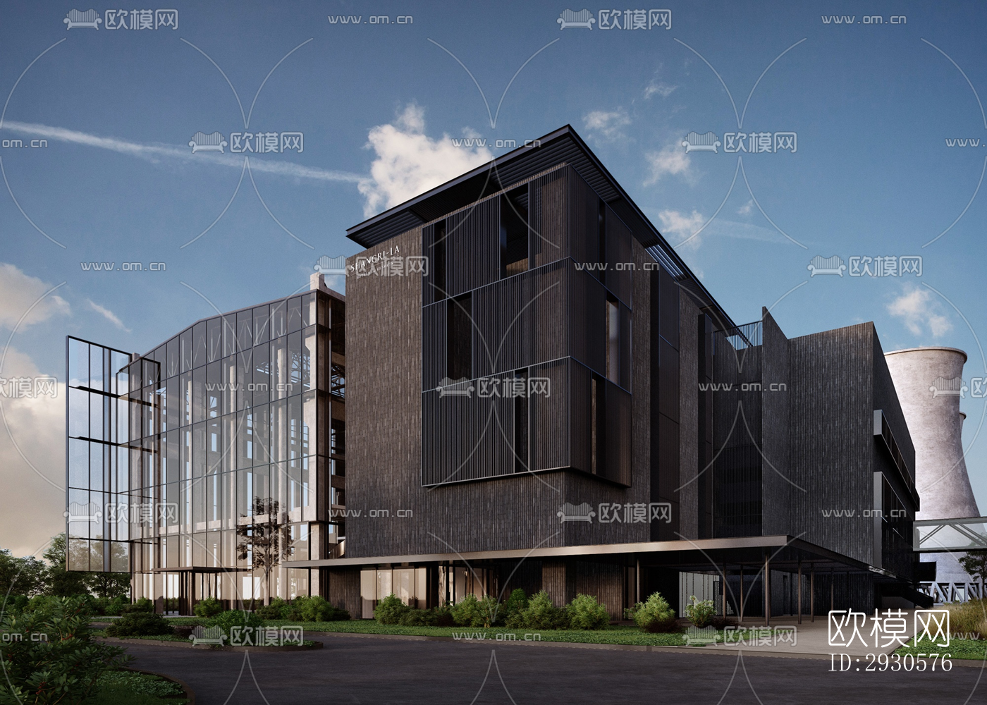 后现代酒店民宿效果图下载（渲染图6）