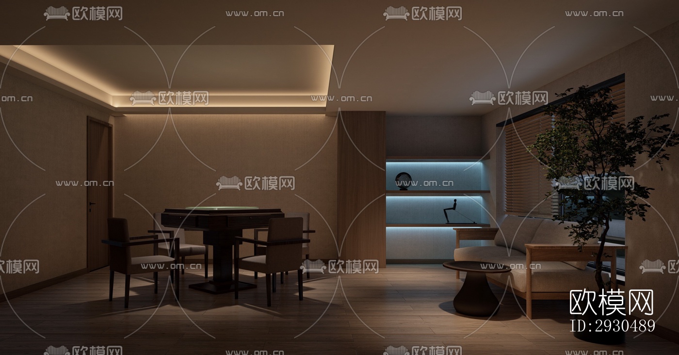 中式酒店民宿效果图下载（渲染图18）