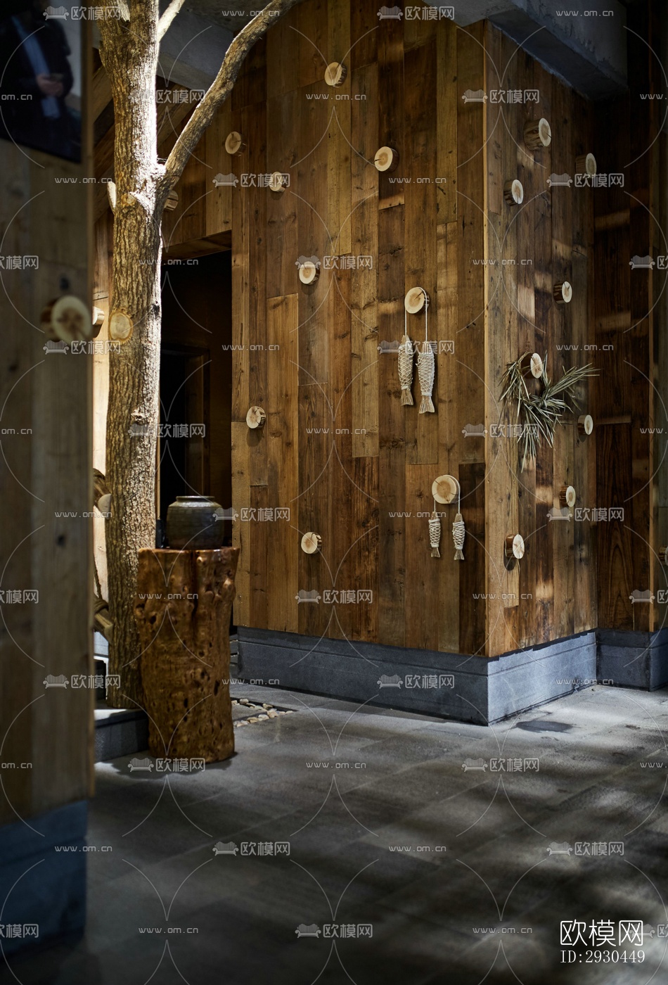 中式酒店民宿效果图下载（渲染图7）