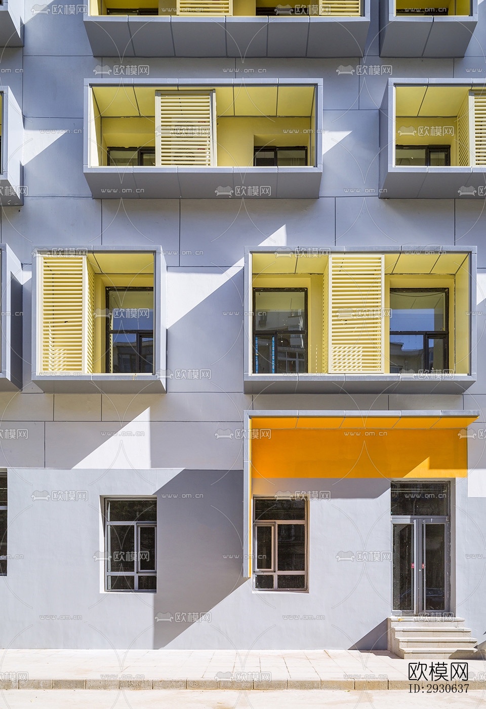 现代酒店民宿效果图下载（渲染图8）