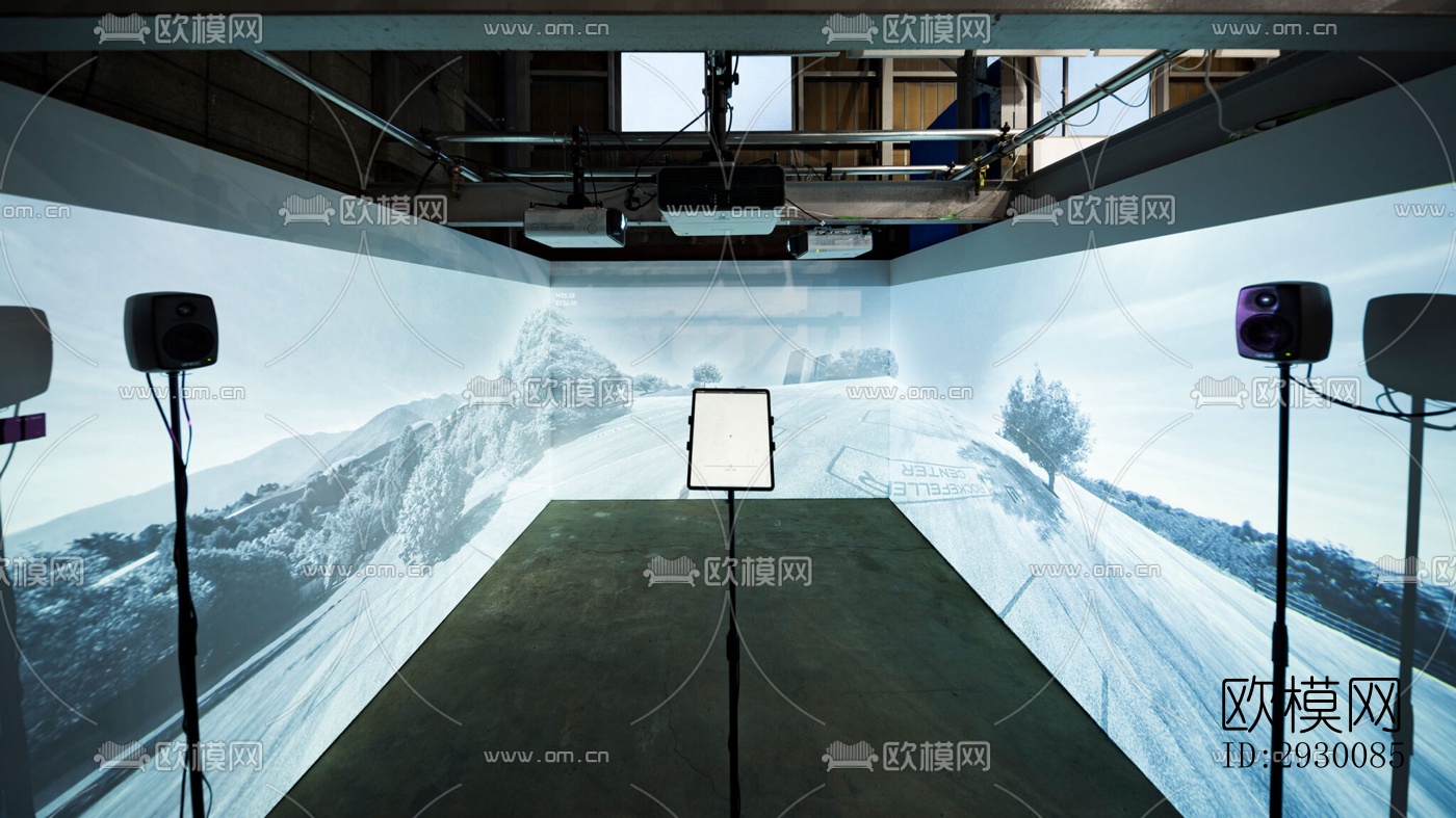 工业风展览展厅效果图下载（渲染图12）