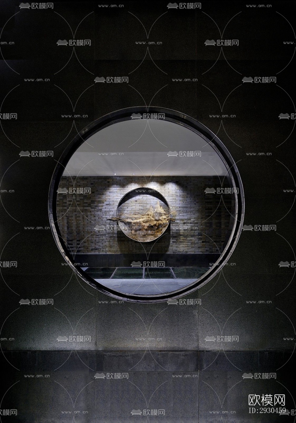 中式酒店民宿效果图下载（渲染图3）