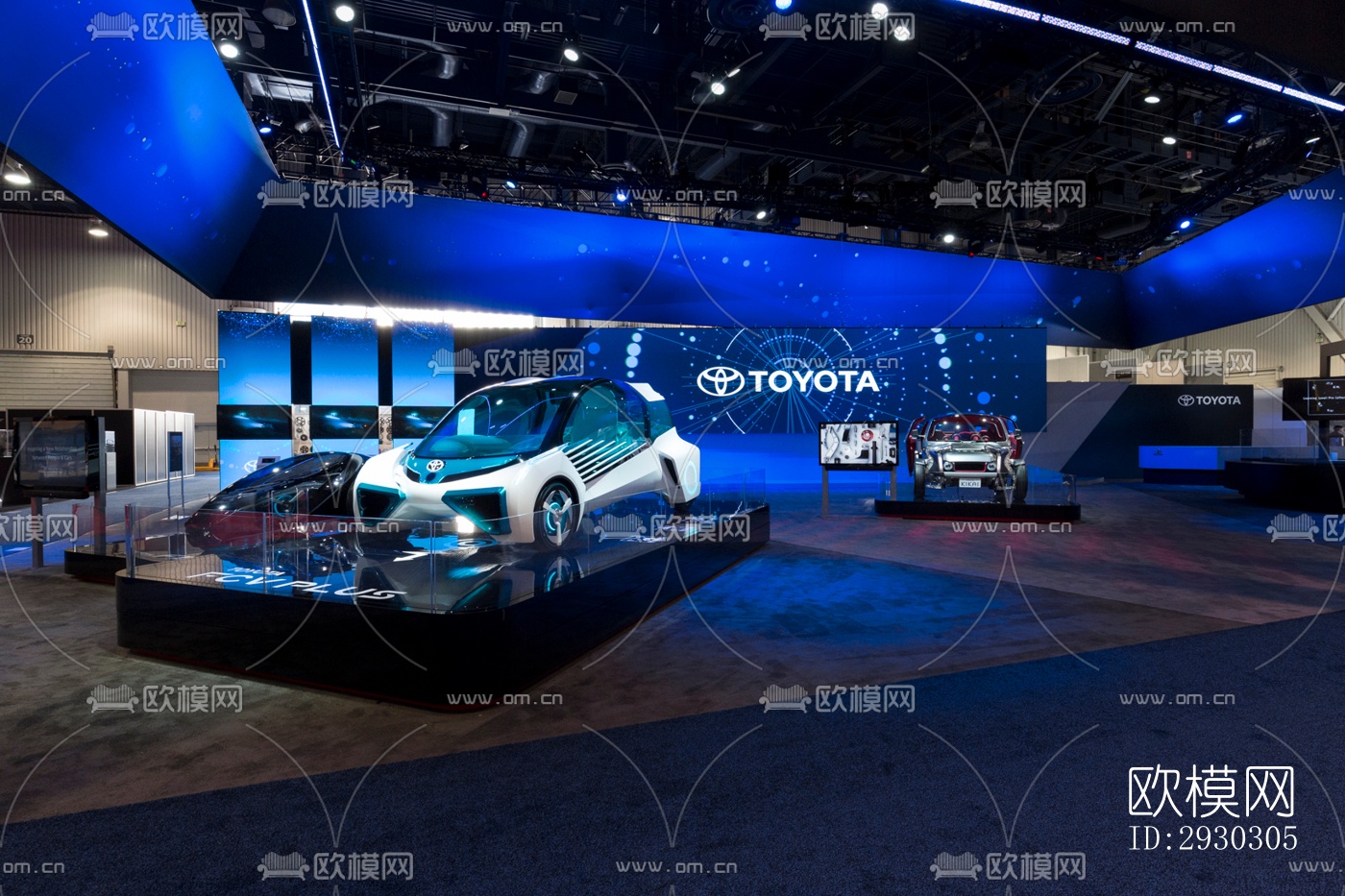 现代展览展厅效果图下载（渲染图2）