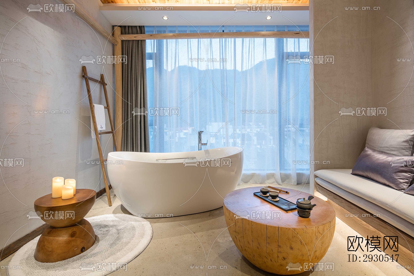 北欧酒店民宿效果图下载（渲染图7）