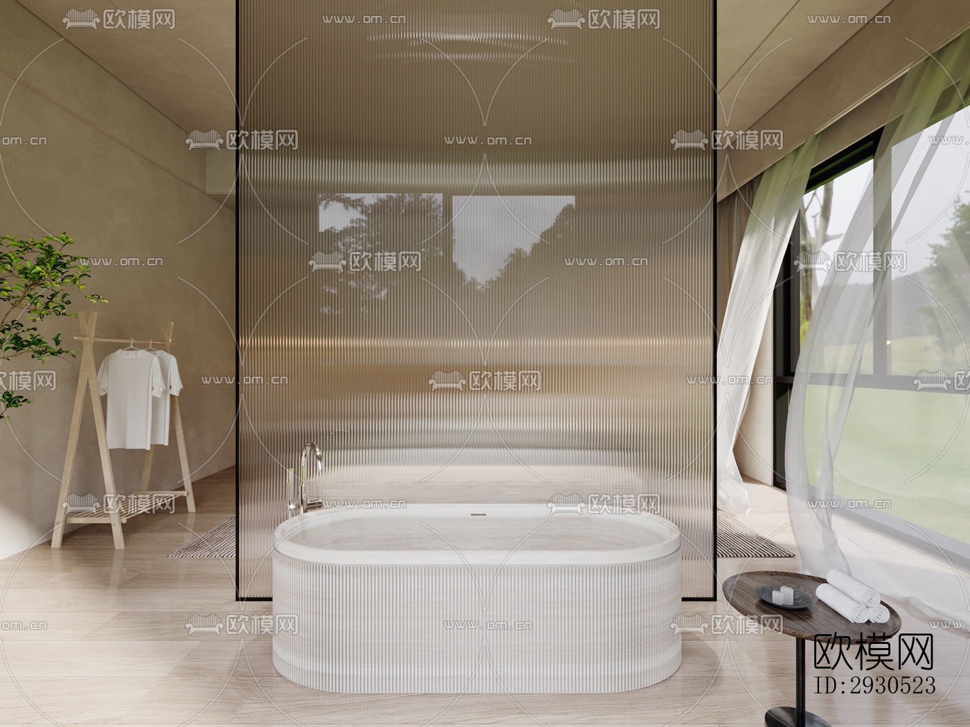 侘寂酒店民宿效果图下载（渲染图5）