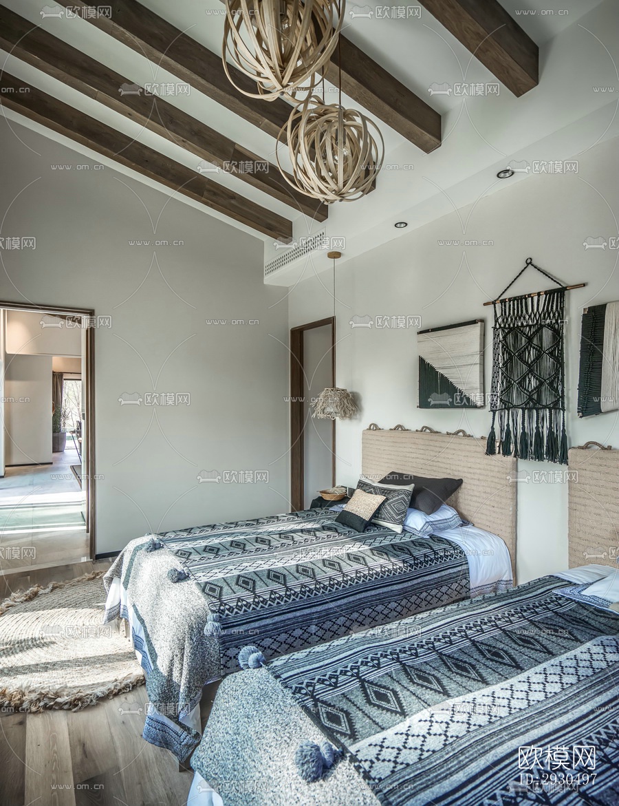 侘寂酒店民宿效果图下载（渲染图1）