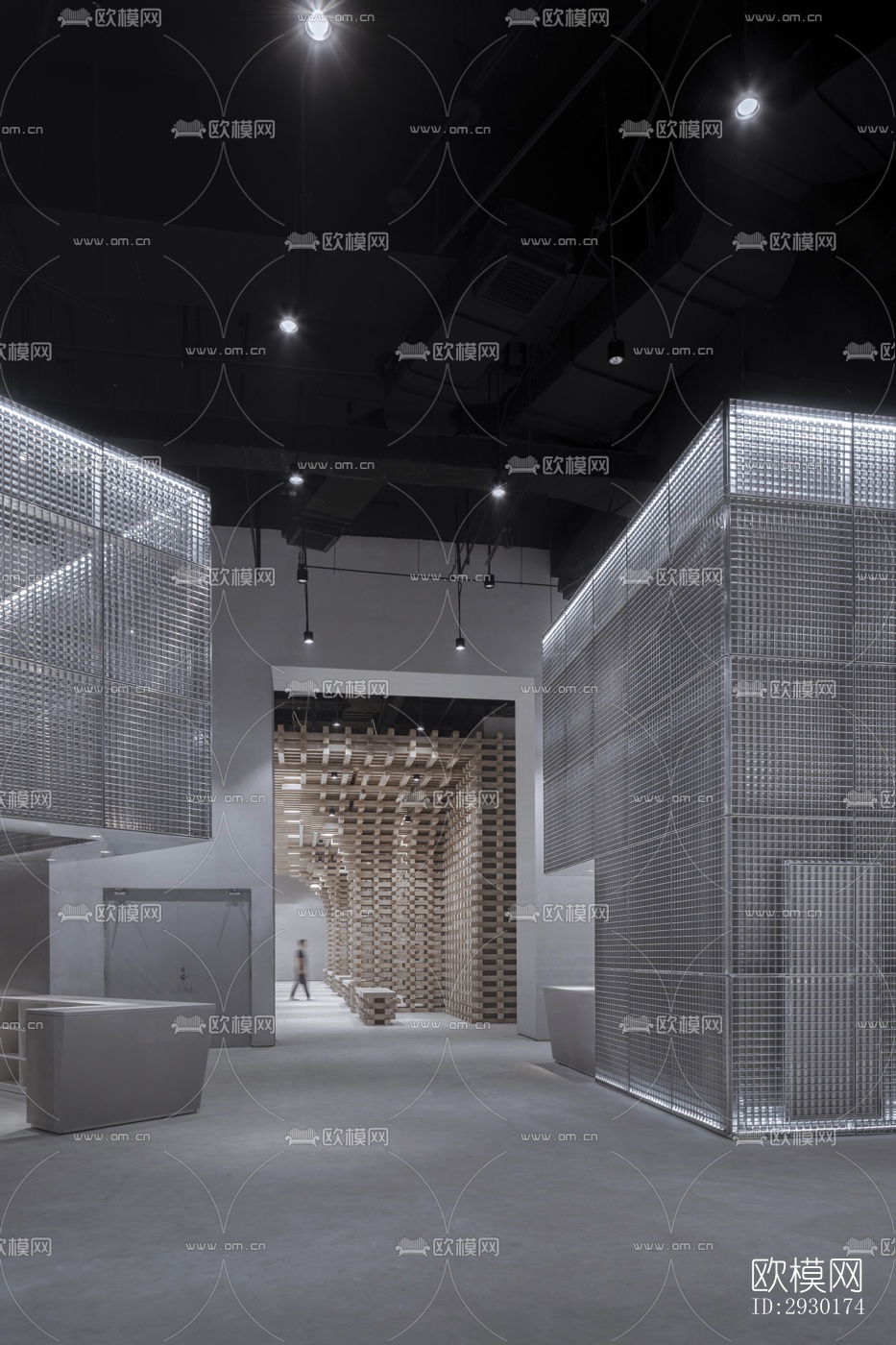 现代展览展厅效果图下载（渲染图7）