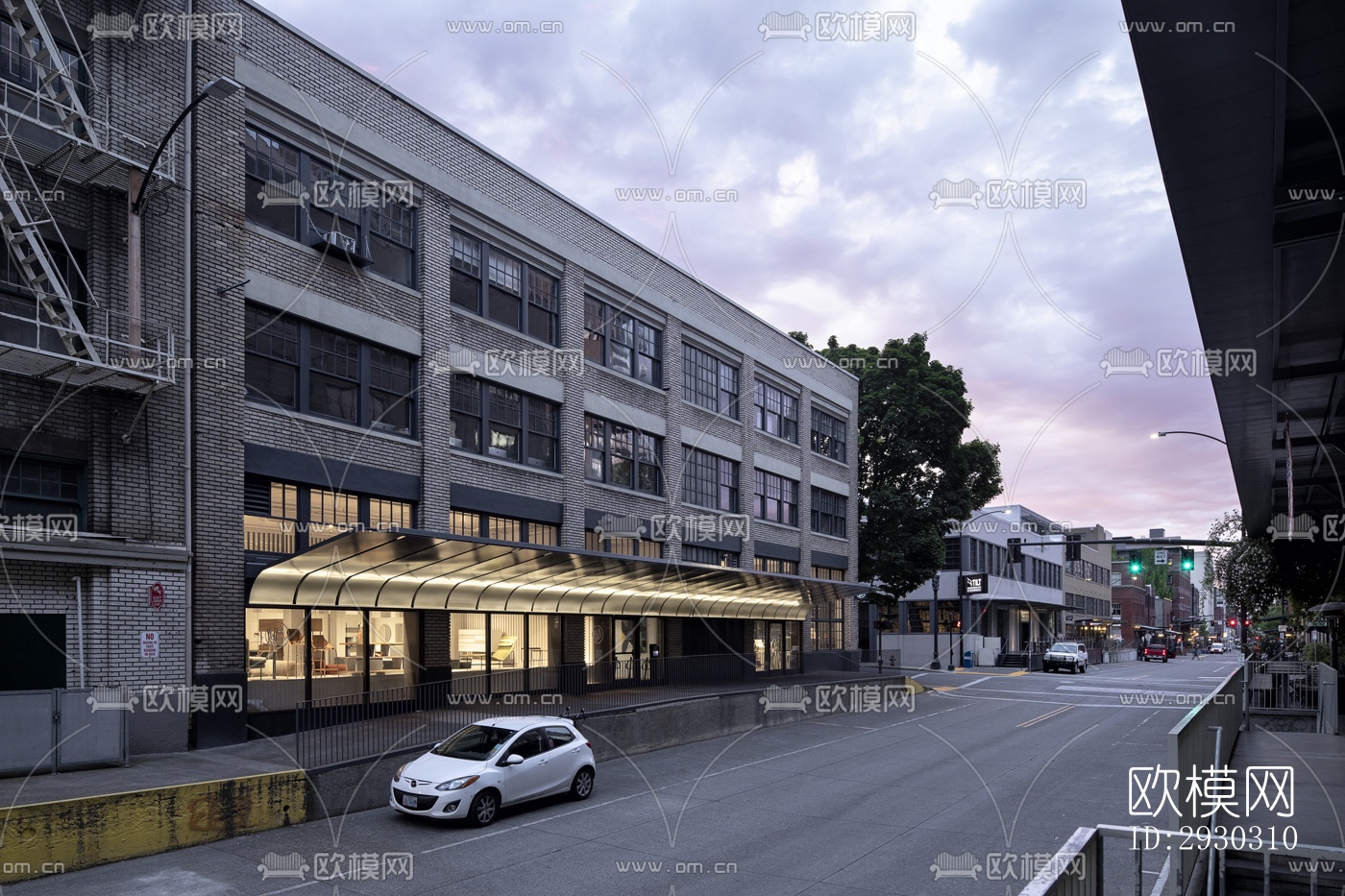 现代展览展厅效果图下载（渲染图11）