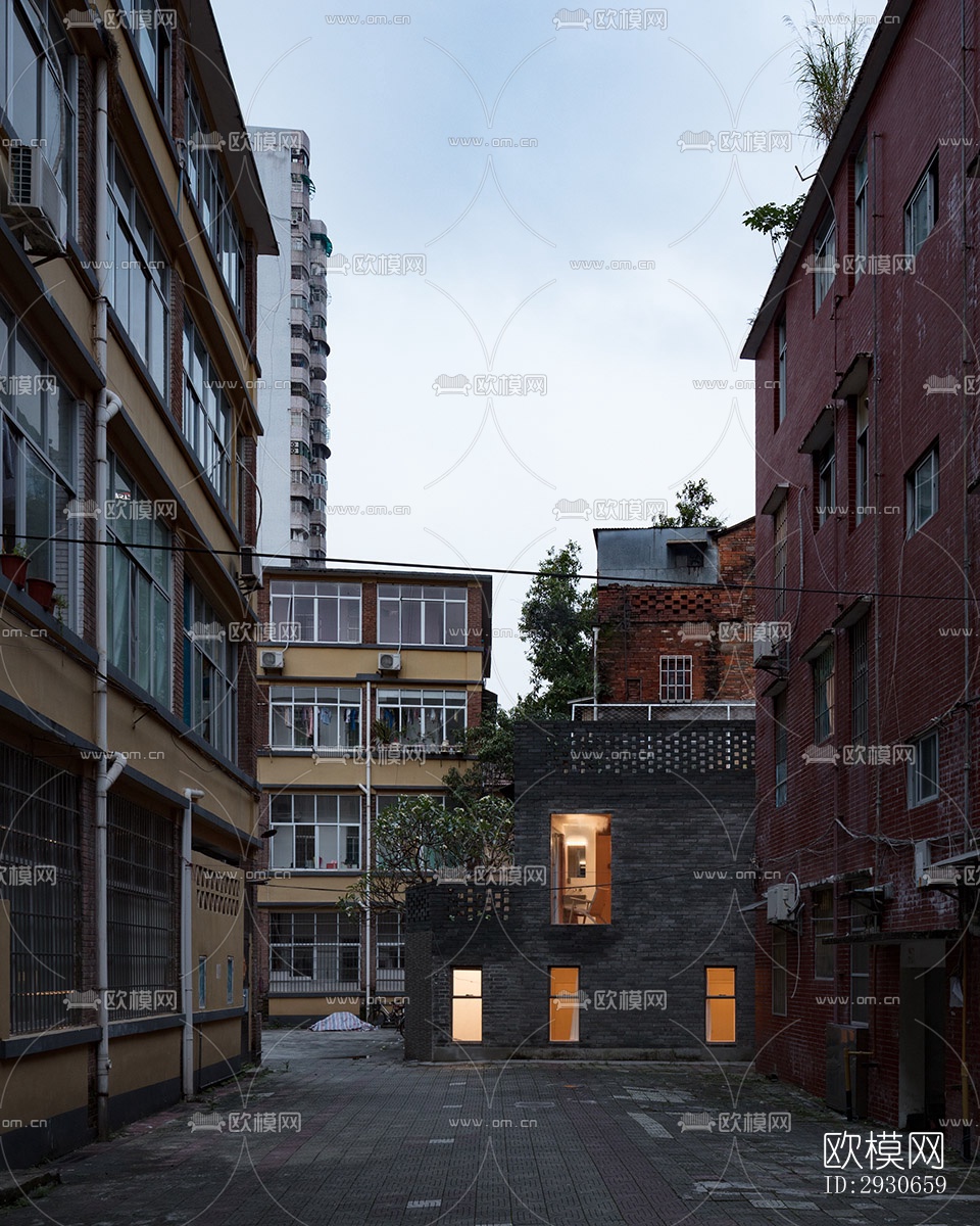 现代酒店民宿效果图下载（渲染图16）