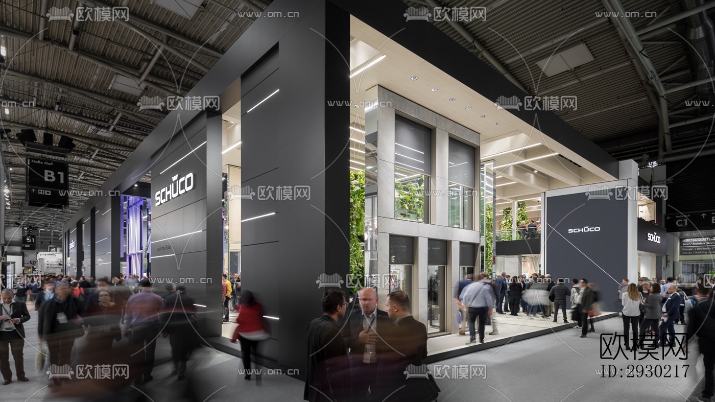 现代展览展厅效果图下载（渲染图13）