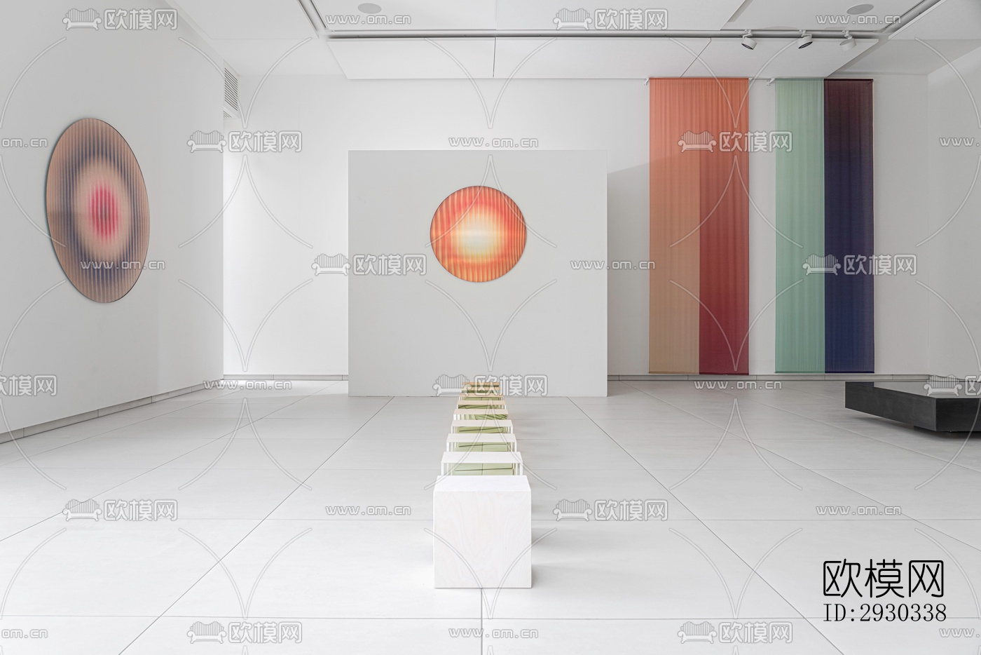 现代展览展厅效果图下载（渲染图9）