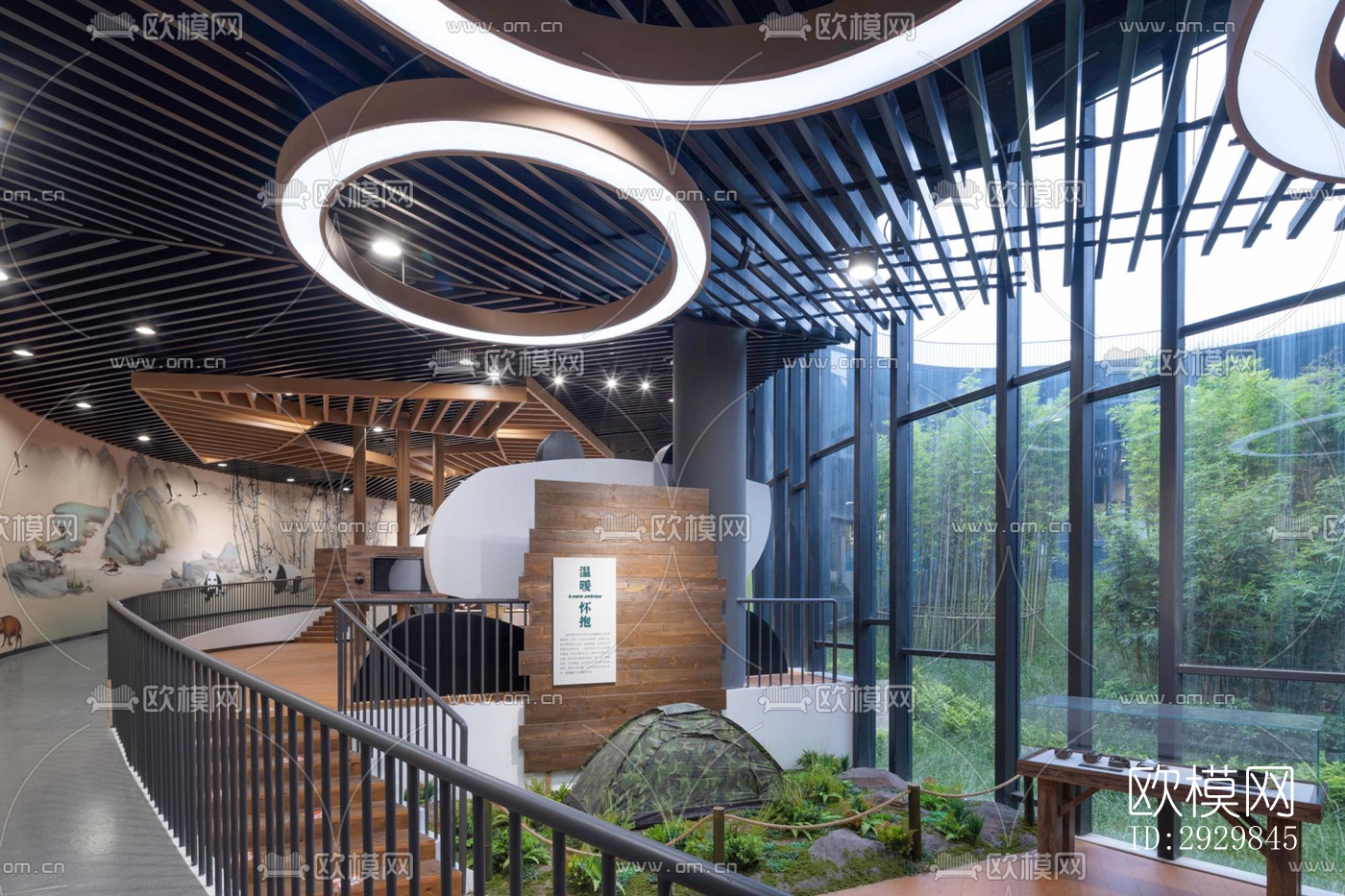 现代文体建筑效果图下载（渲染图9）