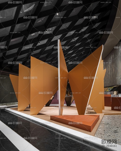 現(xiàn)代展覽展廳效果圖下載(渲染圖1)