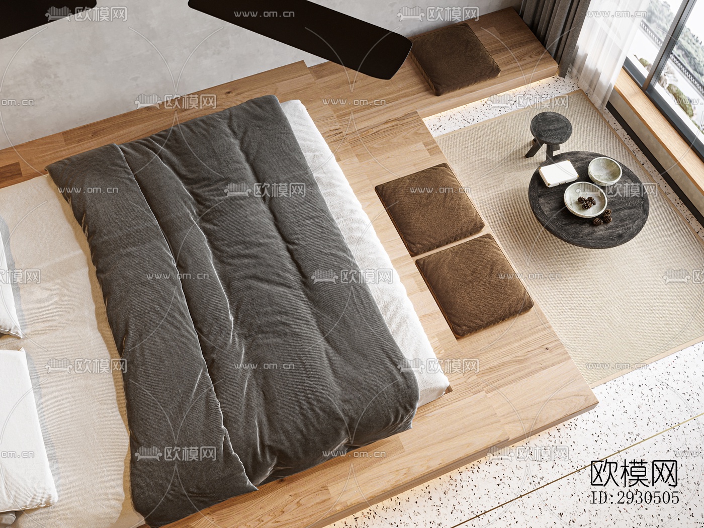 侘寂酒店民宿效果图下载（渲染图14）