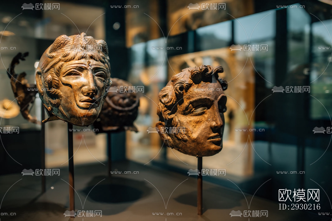 现代展览展厅效果图下载（渲染图2）