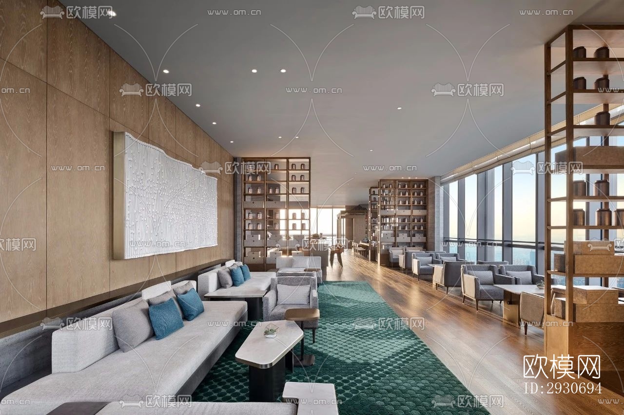 现代酒店民宿效果图下载（渲染图14）