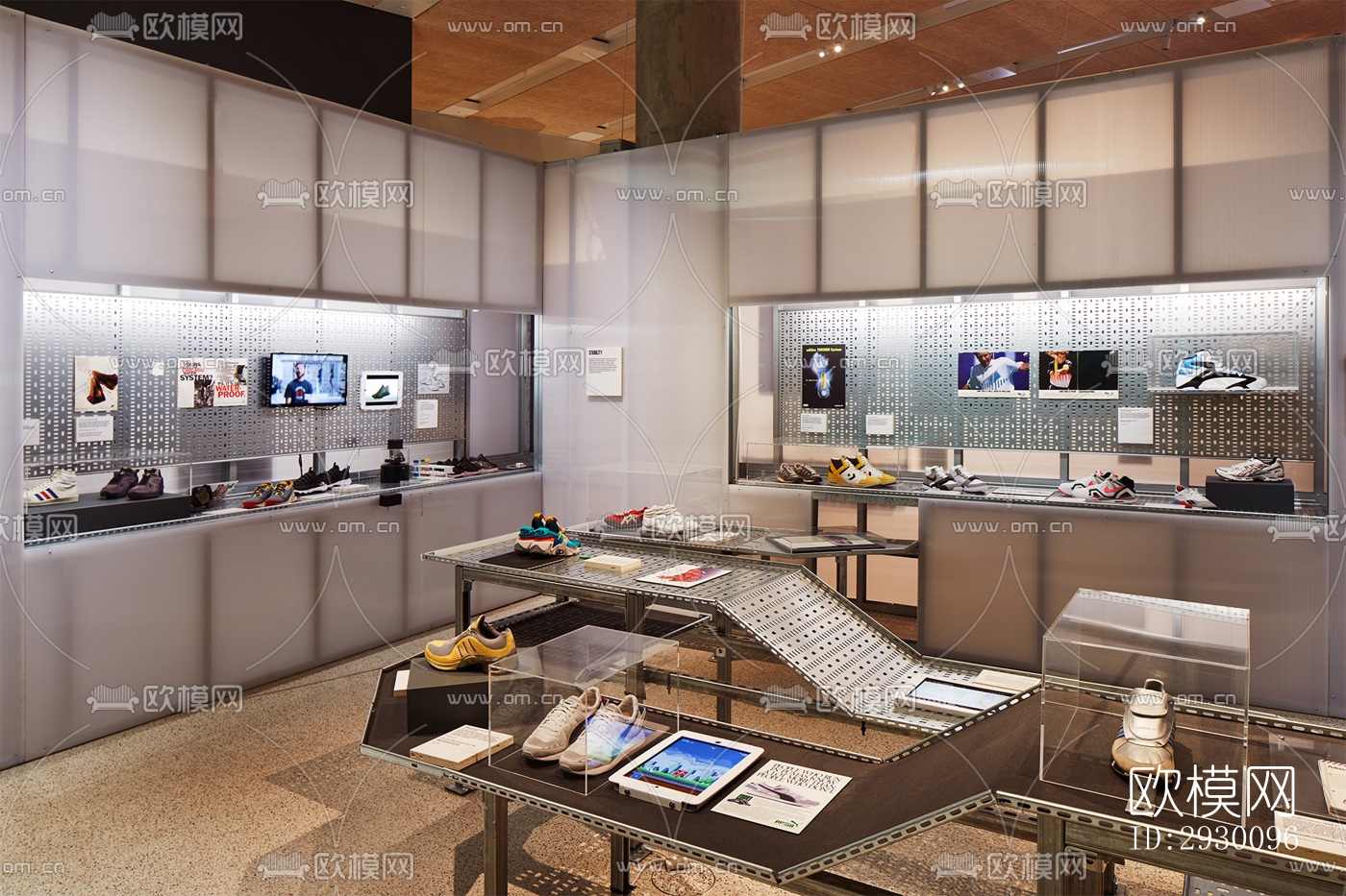 工业风展览展厅效果图下载（渲染图5）