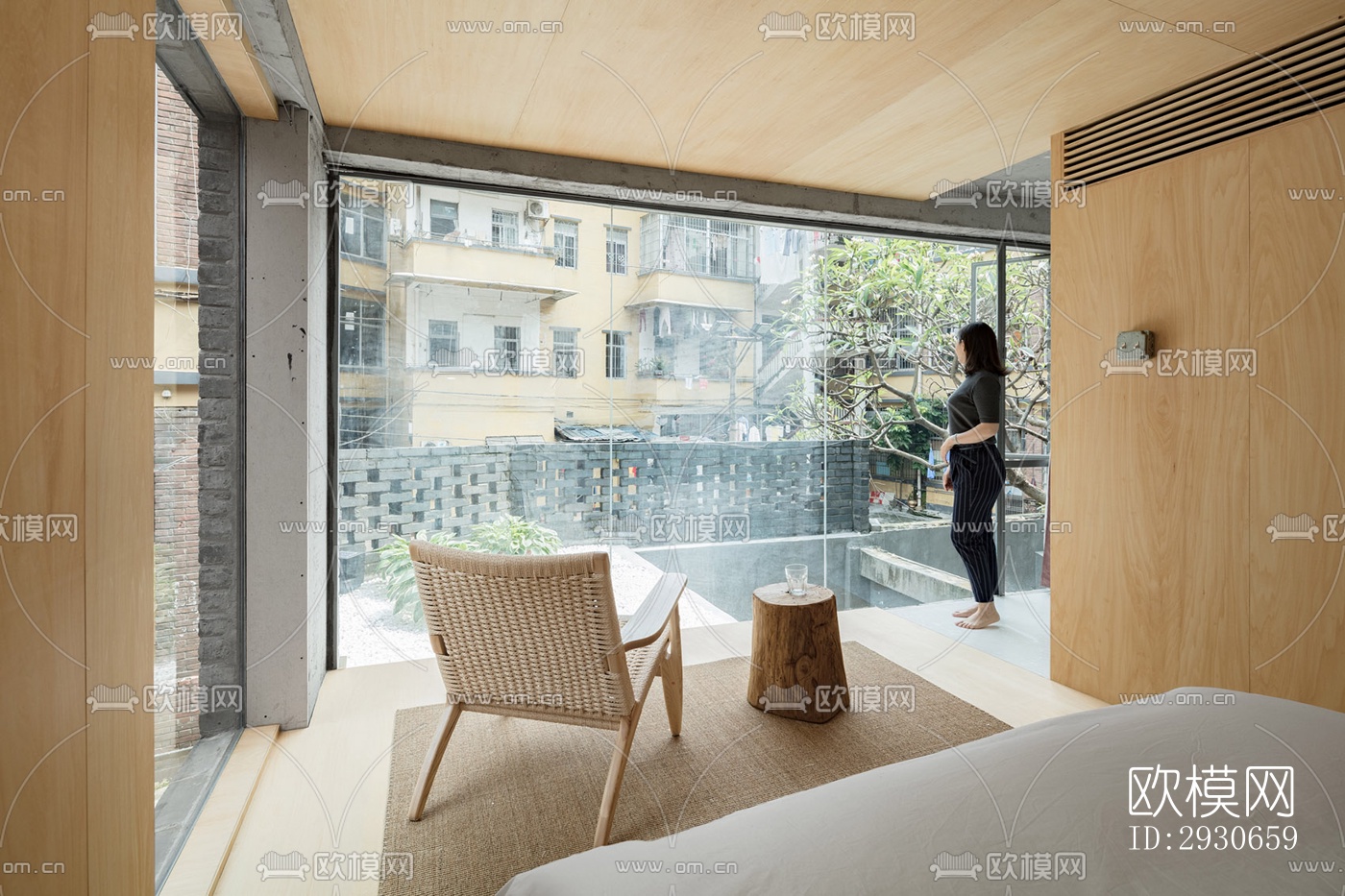 现代酒店民宿效果图下载（渲染图8）