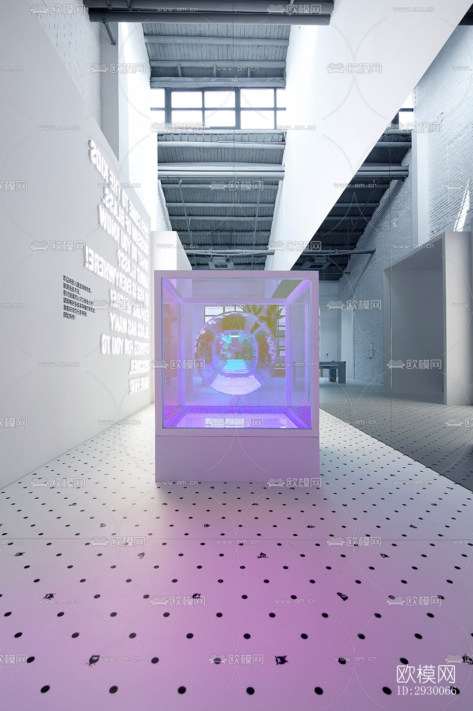 工业风展览展厅效果图下载（渲染图7）