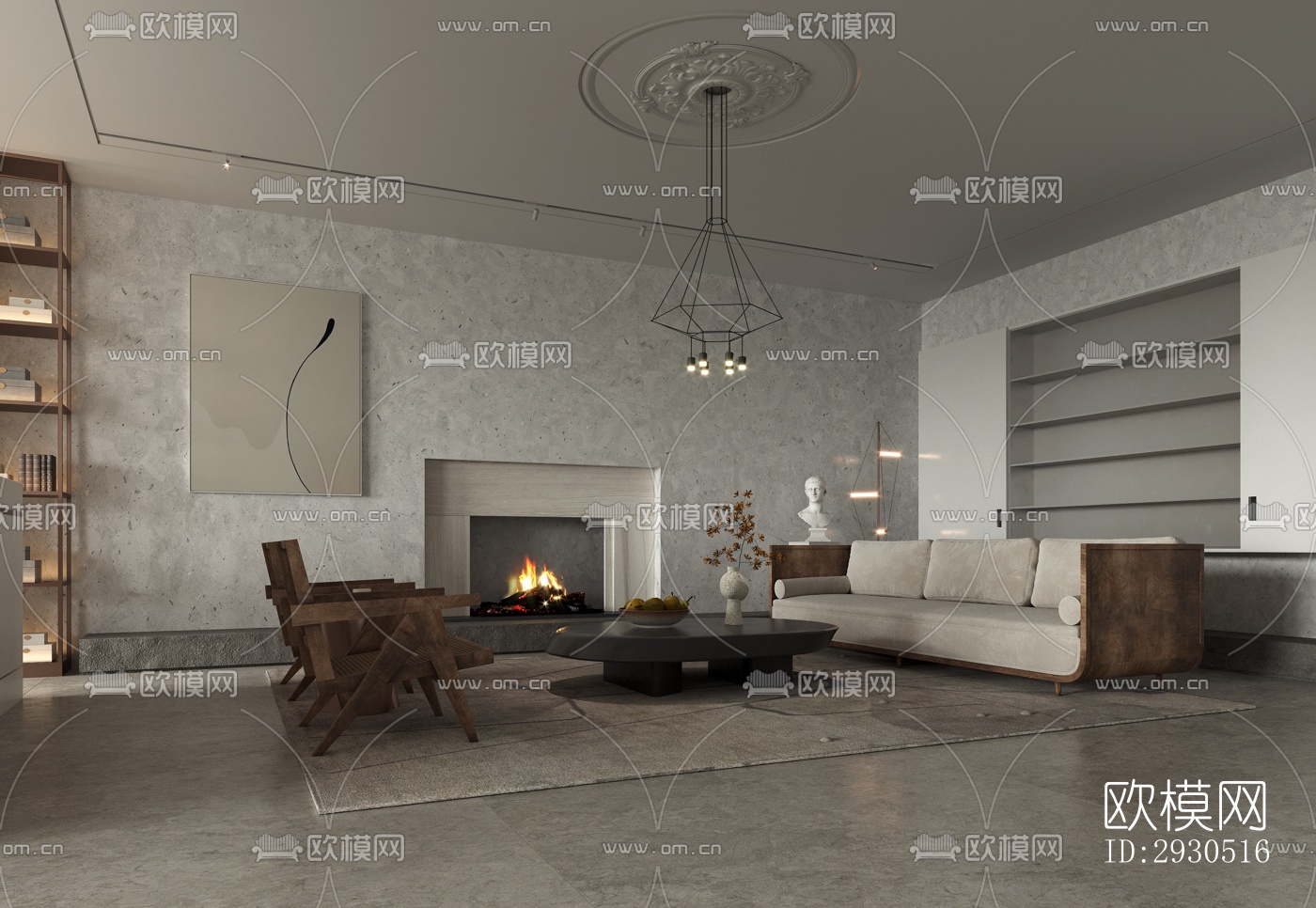 侘寂酒店民宿效果图下载（渲染图13）