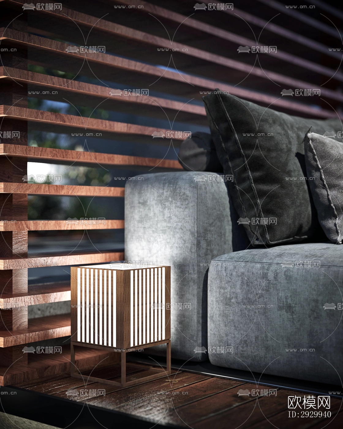 现代居住景观效果图下载（渲染图8）