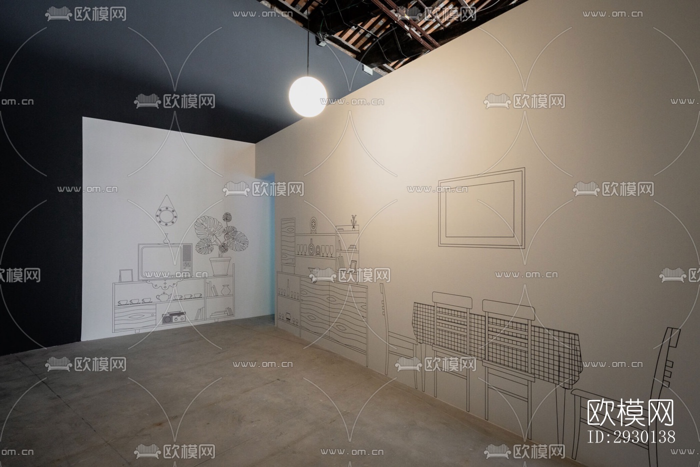 现代展览展厅效果图下载（渲染图4）